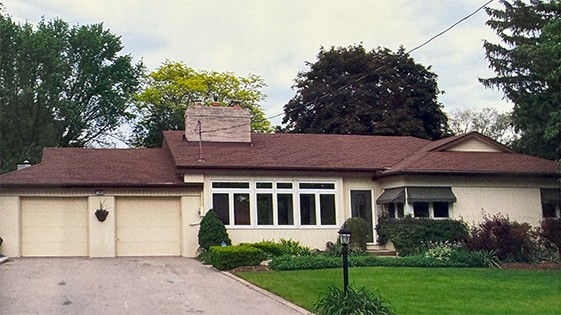 Second storey addition. Before.