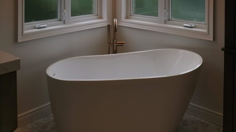 After bathroom renovation - Kitchener soaking tub.